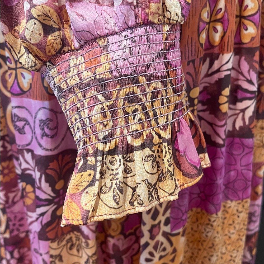 Anthropology Current Air Patchwork Long Sleeve Dr… - image 7